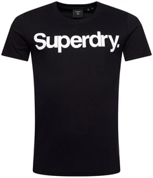 Herren T-Shirt - CL TEE, Logo, Rundhals, einfarbig Schwarz M