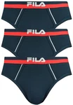 FILA Herren Slip Multipack Briefs Logobund Urban Cotton Stretch Marine