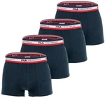 FILA Herren Boxer Shorts Multipack Logobund Cotton Stretch Blau