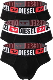 Herren Slips, 3er Pack - UMBR-ANDRETHREEPACK, Briefs, Cotton Stretch, einfarbig Schwarz S