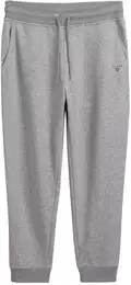 Herren Sweathose - Jogginghose, Pants, Loopback, Baumwoll-Mix, Logo Grau 4XL