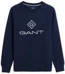 GANT Herren Sweatshirt - Lock Up C-Neck Sweat, Sweater Blau