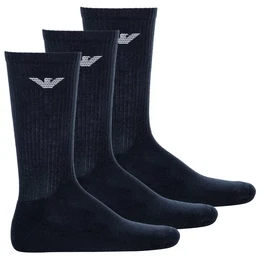 Herren Socken, 3er Pack - Sporty Medium Socks, Sportsocken, One Size Blau 39-46