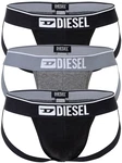 Diesel Herren Jockstrap 3 Pack UMBR-JOCKYTRHEEPACK Grau/Schwarz