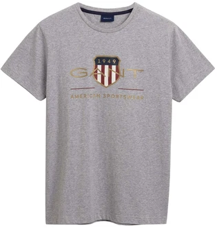 Gant T-Shirt REGULAR ARCHIVE SHIELD grau