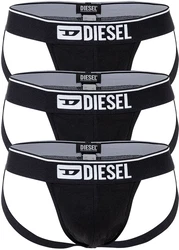 Diesel Herren Jockstrap 3 Pack UMBR-JOCKYTRHEEPACK Schwarz