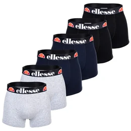 Herren Boxer Shorts MILLARO, 6er Pack - Trunks, Logo, Cotton Stretch Schwarz/Grau/Marine 2XL
