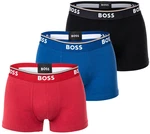 BOSS Herren Trunks 3P Power 3er Pack Gold/Rot/Dunkelblau/Rosa/Blau/Braun