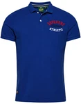 Superdry Herren Poloshirt Vintage Superstate Kurzarm Blau