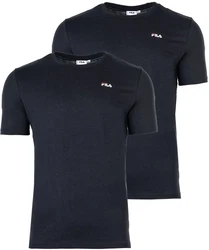 FILA Herren T-Shirt BROD Tee (2er Pack) Schwarz