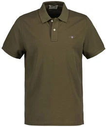 Herren Poloshirt - REGULAR SHIELD, Kurzarm, Knopfleiste, Pique, Stickerei Grn L
