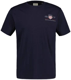 Herren T-Shirt - REG ARCHIVE SHIELD EMB, Rundhals, kurzarm, Stickerei Blau L