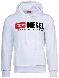 Diesel Herren Kapuzenpullover S-GINN HOOD-DIV Hoodie Wei