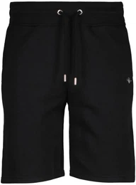 Herren Sweatshorts - REGULAR SHIELD, Jogging Pants, kurz, Cotton-Mix, Logo Schwarz 5XL