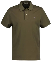 Herren Poloshirt - REGULAR SHIELD, Kurzarm, Knopfleiste, Pique, Stickerei Grn 3XL