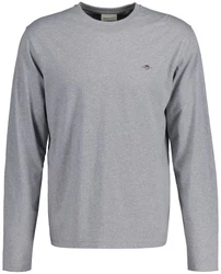 GANT Longsleeve REGULAR SHIELD LS Shirt Grau/grau