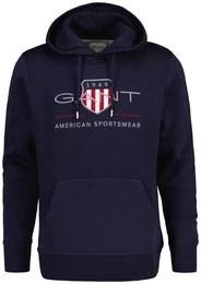 Herren Hoodie - REGULAR ARCHIVE SHIELD HOODIE, Kapuzen-Sweatshirt, Logo Blau 5XL