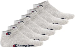Unisex Socken, 6 Paar - Quarter Socken Basic Grau EU 35-38