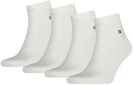 Herren Quarter Socken, 4er Pack - Sneaker, Unifarben, 39-49 Wei 39-42