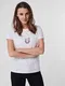 Bílé tričko s potiskem VERO MODA Donna