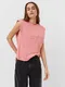 Rov triko s npisem VERO MODA Hollie
