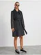 Tmav ed dmsk dlouh vesta s pms vlny METROOPOLIS by ZOOT.lab Nadia