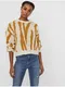 Bov dmsk vzorovan cropped svetr VERO MODA Zelma