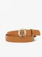 Hnědý dámský kožený pásek Tommy Hilfiger Round Belt 3.0