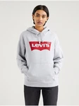 Levi's dámská mikina s kapucí světle šedá