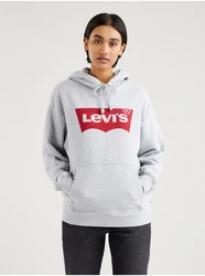 Levi's dámská mikina s kapucí světle šedá Levi's dámská mikina s kapucí světle šedá