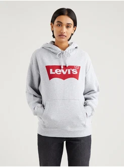 Levi's dámská mikina s kapucí světle šedá Levi's dámská mikina s kapucí světle šedá