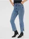 Modré straight fit džíny VERO MODA Ellie