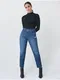 Tmav modr dmsk zkrcen straight fit dny Salsa Jeans