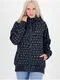 Tmavě modrá dámská vzorovaná parka s kapucí Alife and Kickin