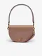 Hnědá dámská vzorovaná malá crossbody kabelka Guess Danna