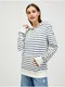 Krmov dmsk pruhovan mikina s kapuc Ragwear Berit Stripes
