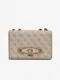 Krémová dámská vzorovaná crossbody kabelka Guess Izzy
