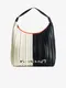 Bílo-černá dámská kabelka Desigual Pleat Scala