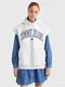 Svtle ed dmsk oversize mikina s kapuc Tommy Jeans Collegiat