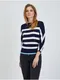 Blo-modr lehk pruhovan svetr ORSAY