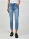 Svtle modr zkrcen skinny fit dny ORSAY