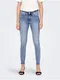 Modr dmsk skinny fit dny s vyisovanm efektem ONLY Blush
