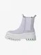 Svtle fialov dmsk koen chelsea boty na platform Tamaris