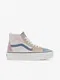 Modro-rov dmsk kotnkov zateplen semiov tenisky na platform VANS UA SK8-Hi Tapered