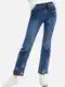 Modr dmsk flared fit dny Desigual Nicole