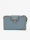 Svtle modr dmsk koen crossbody kabelka Michael Kors Ruby