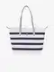 Modro-bl dmsk pruhovan kabelka Tommy Hilfiger Poppy Tote Corp Stripes
