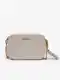 Krémová dámská kožená crossbody kabelka  Michael Kors