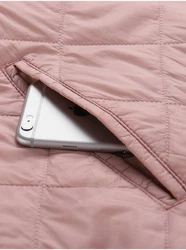 NAX Prošívaný kabát LOZERA bled fialov NAX Prošívaný kabát LOZERA bled fialov