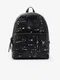 Černý dámský vzorovaný batoh Desigual Onyx Mombasa Mini